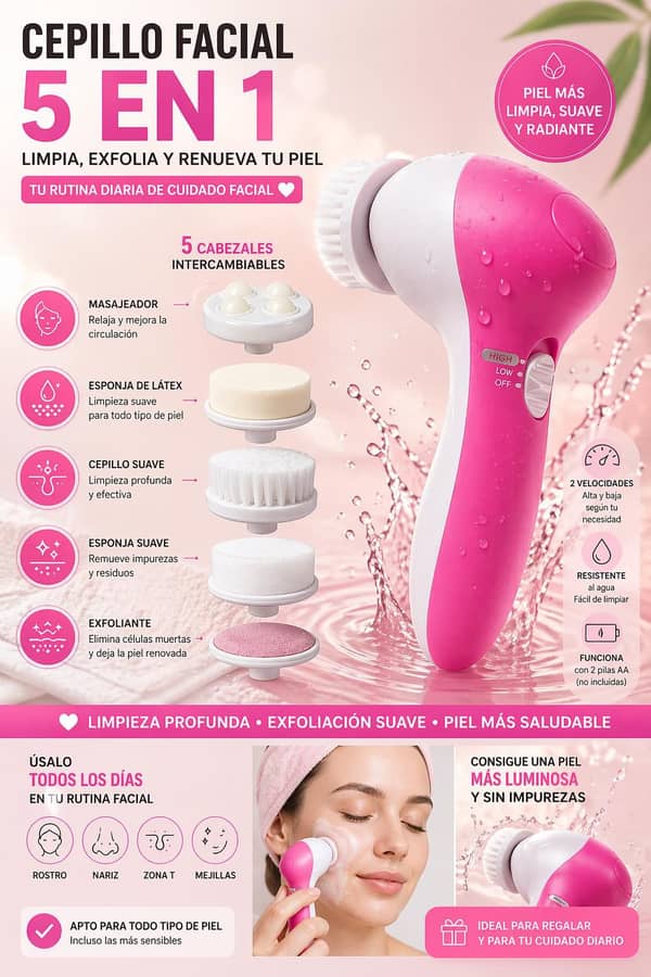 Cepillo Facial 5 en 1